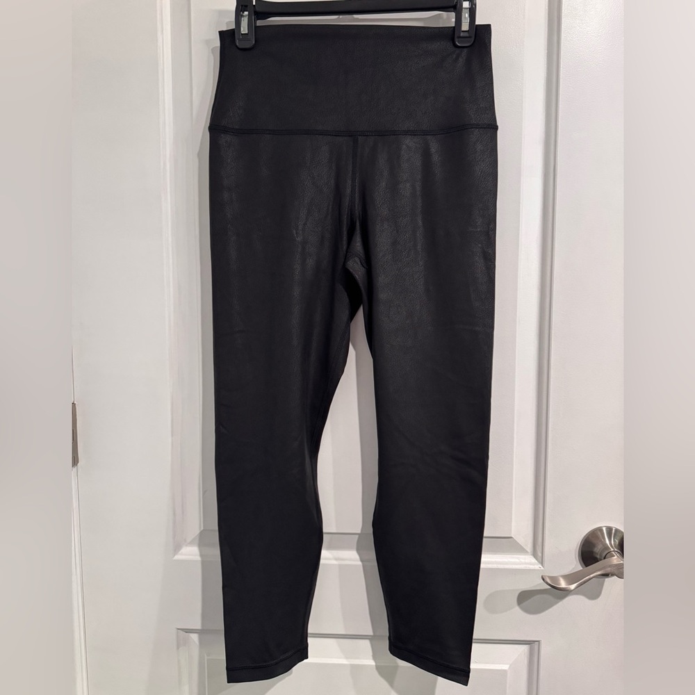 90 Degree by Reflex Faux Leather Black Leggings